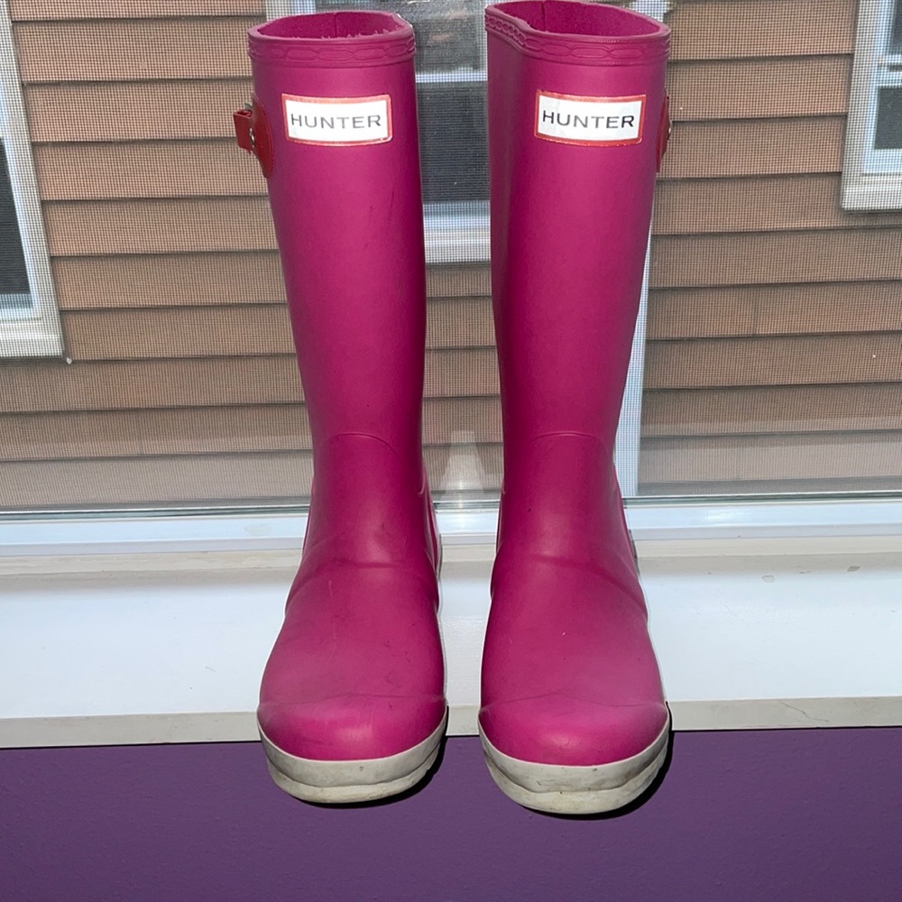 Hunter rain boots for kid size 12